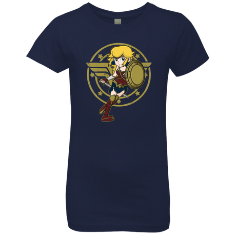 T-Shirts Midnight Navy / YXS Wonder Peach Girls Premium T-Shirt