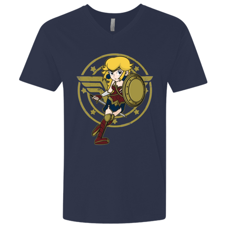 T-Shirts Midnight Navy / X-Small Wonder Peach Men's Premium V-Neck