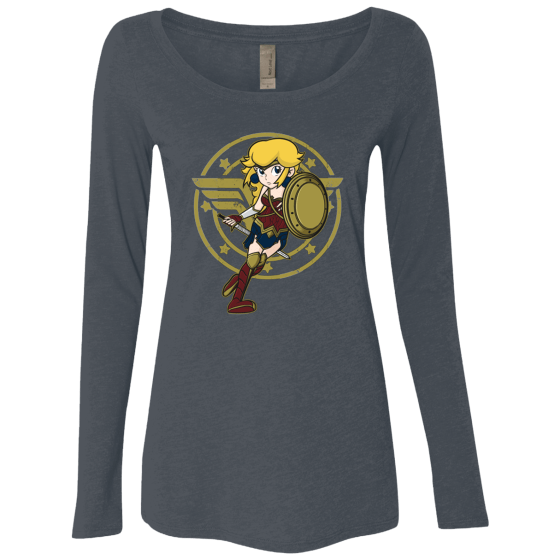 T-Shirts Vintage Navy / Small Wonder Peach Women's Triblend Long Sleeve Shirt