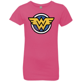 T-Shirts Hot Pink / YXS WONDER WOMAN Girls Premium T-Shirt