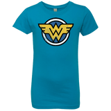 T-Shirts Turquoise / YXS WONDER WOMAN Girls Premium T-Shirt