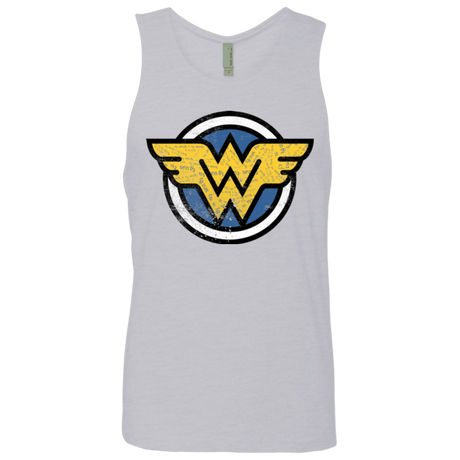 T-Shirts Heather Grey / Small WONDER WOMAN Men's Premium Tank Top