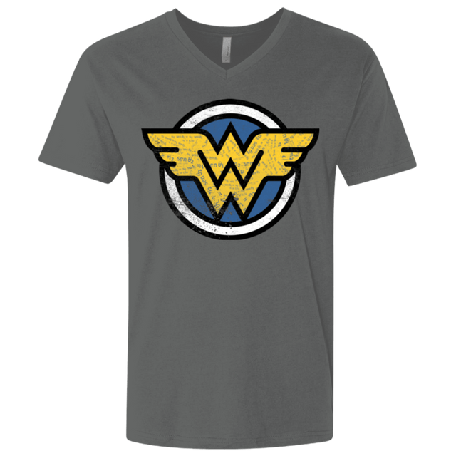 T-Shirts Heavy Metal / X-Small WONDER WOMAN Men's Premium V-Neck