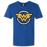 T-Shirts Royal / X-Small WONDER WOMAN Men's Premium V-Neck