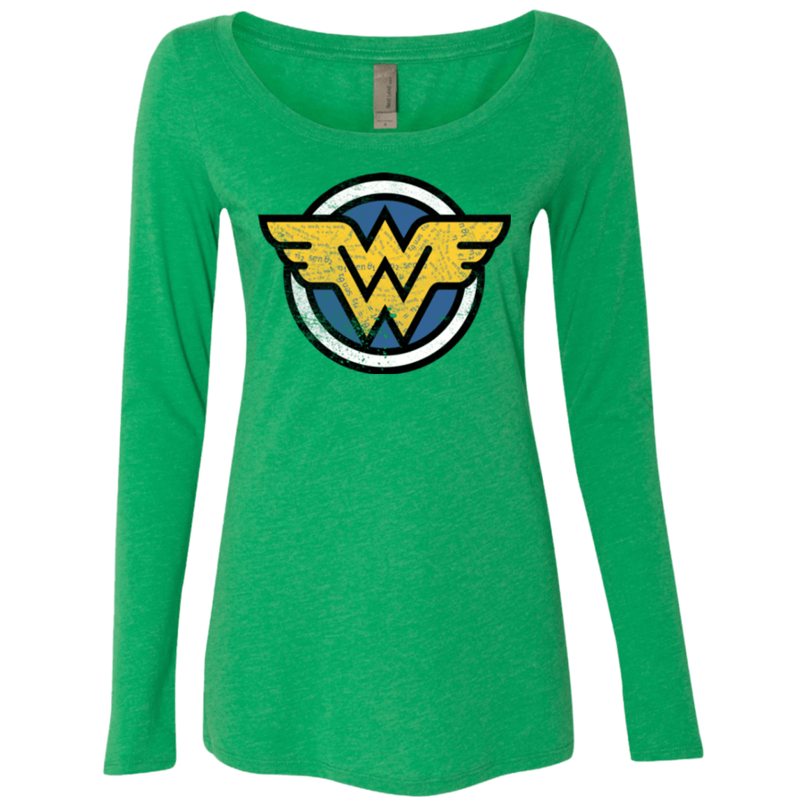 T-Shirts Envy / Small WONDER WOMAN Women's Triblend Long Sleeve Shirt