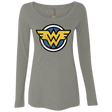 T-Shirts Venetian Grey / Small WONDER WOMAN Women's Triblend Long Sleeve Shirt