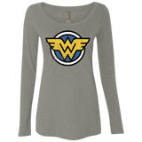 T-Shirts Venetian Grey / Small WONDER WOMAN Women's Triblend Long Sleeve Shirt