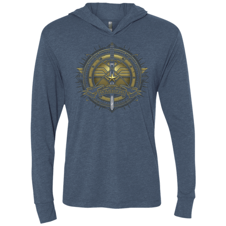 T-Shirts Indigo / X-Small Wonderfull Warrior Triblend Long Sleeve Hoodie Tee