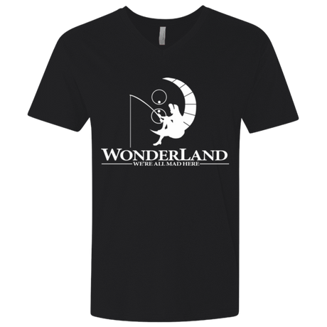 T-Shirts Black / X-Small Wonderland Animation Men's Premium V-Neck