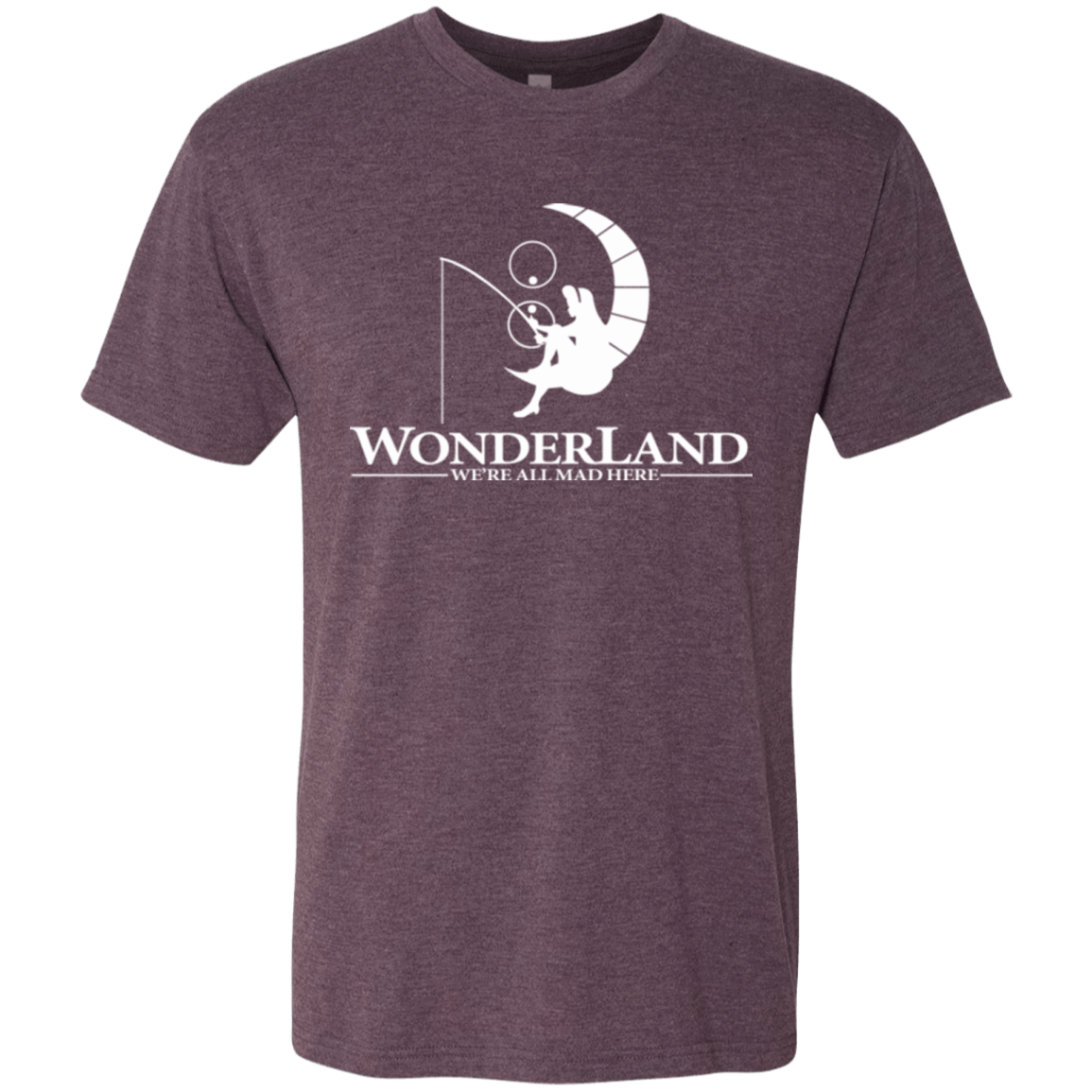 T-Shirts Vintage Purple / Small Wonderland Animation Men's Triblend T-Shirt