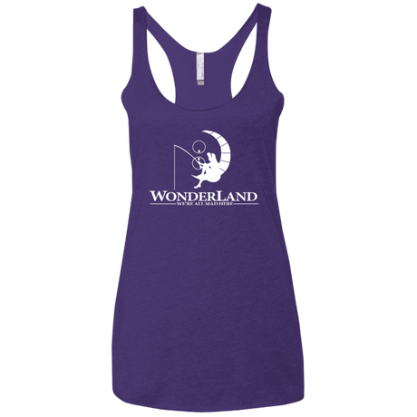 T-Shirts Purple / X-Small Wonderland Animation Women's Triblend Racerback Tank