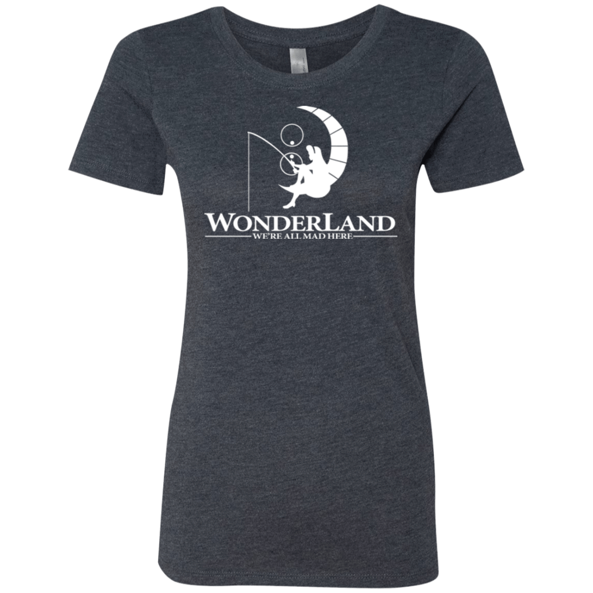 T-Shirts Vintage Navy / Small Wonderland Animation Women's Triblend T-Shirt