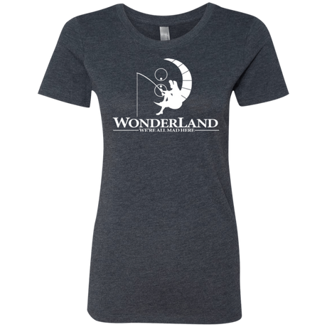 T-Shirts Vintage Navy / Small Wonderland Animation Women's Triblend T-Shirt