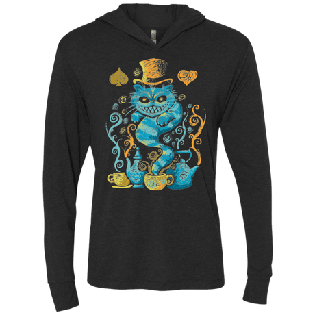 T-Shirts Vintage Black / X-Small WONDERLAND IMPRESSIONS Triblend Long Sleeve Hoodie Tee