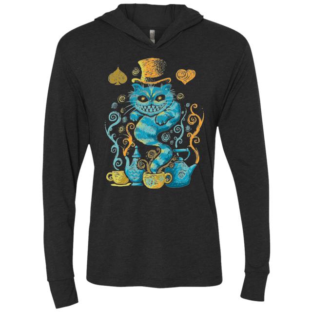 T-Shirts Vintage Black / X-Small WONDERLAND IMPRESSIONS Triblend Long Sleeve Hoodie Tee