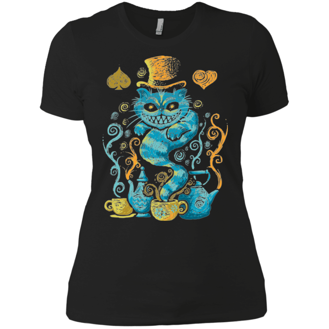 T-Shirts Black / X-Small WONDERLAND IMPRESSIONS Women's Premium T-Shirt