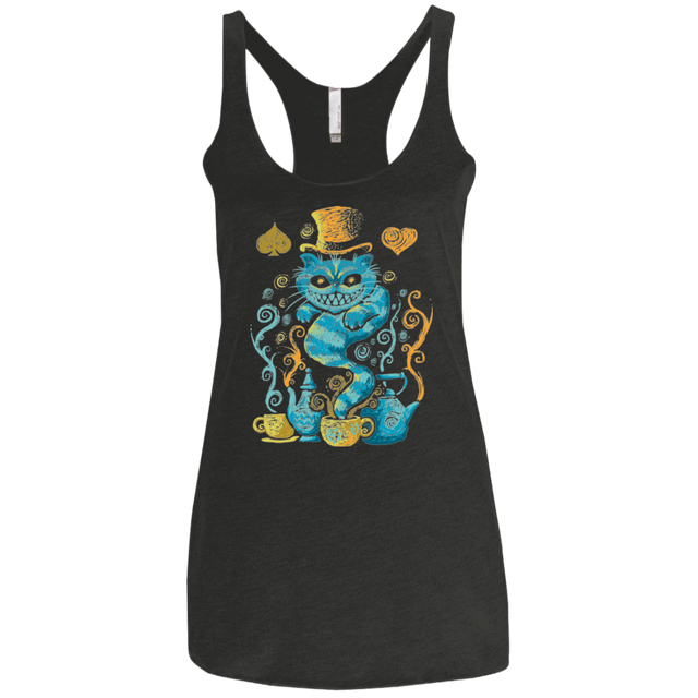 T-Shirts Vintage Black / X-Small WONDERLAND IMPRESSIONS Women's Triblend Racerback Tank
