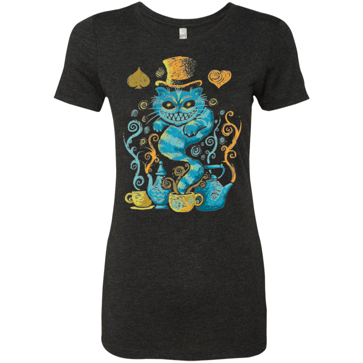 T-Shirts Vintage Black / Small WONDERLAND IMPRESSIONS Women's Triblend T-Shirt