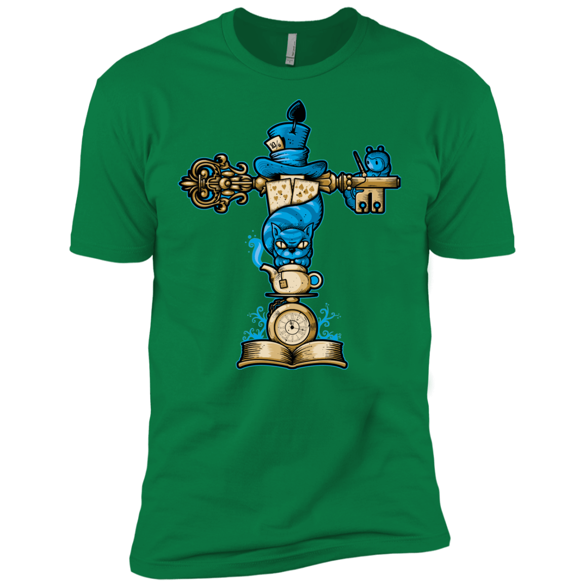 T-Shirts Kelly Green / X-Small Wonderland Totem Men's Premium T-Shirt
