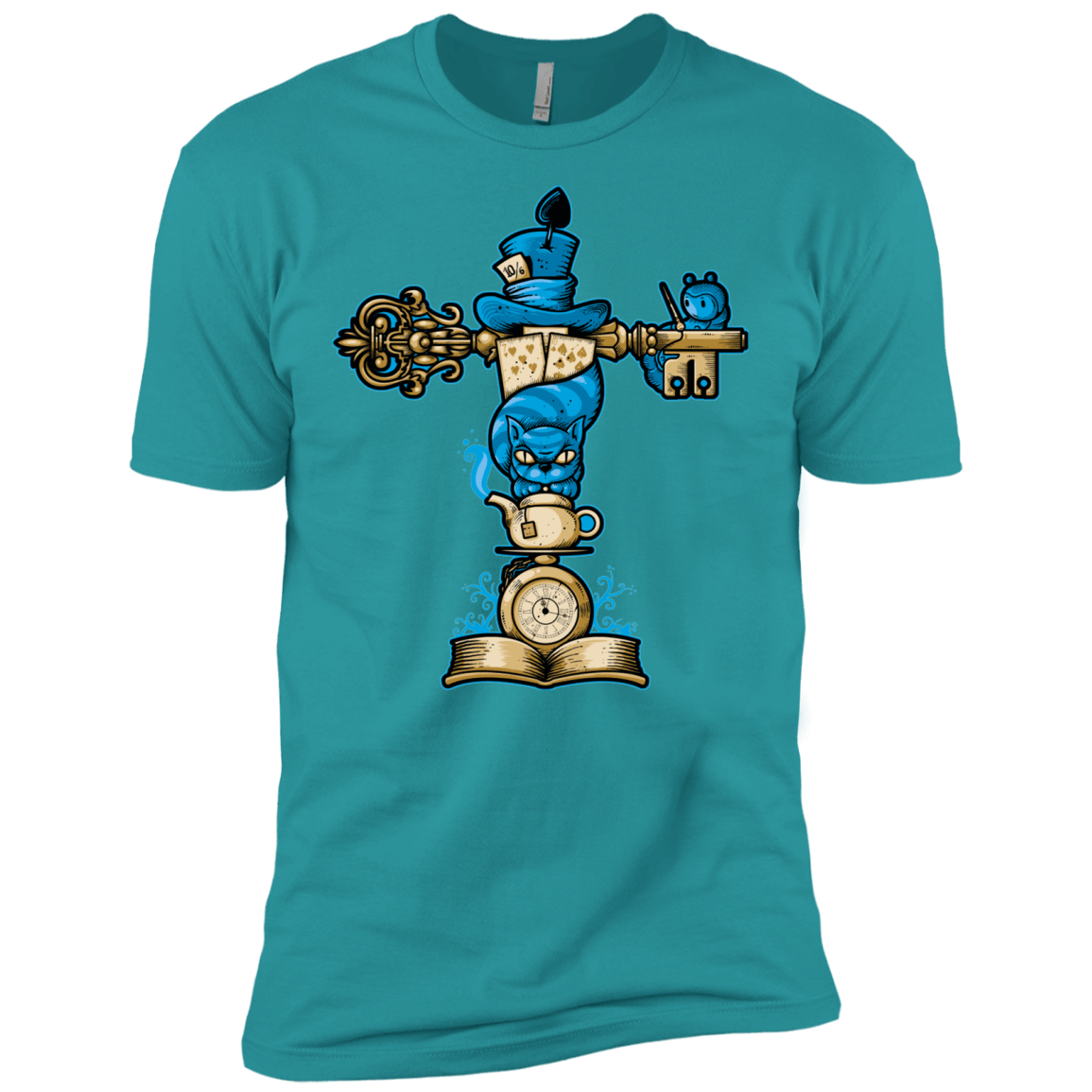 T-Shirts Tahiti Blue / X-Small Wonderland Totem Men's Premium T-Shirt