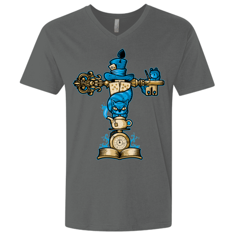 T-Shirts Heavy Metal / X-Small Wonderland Totem Men's Premium V-Neck