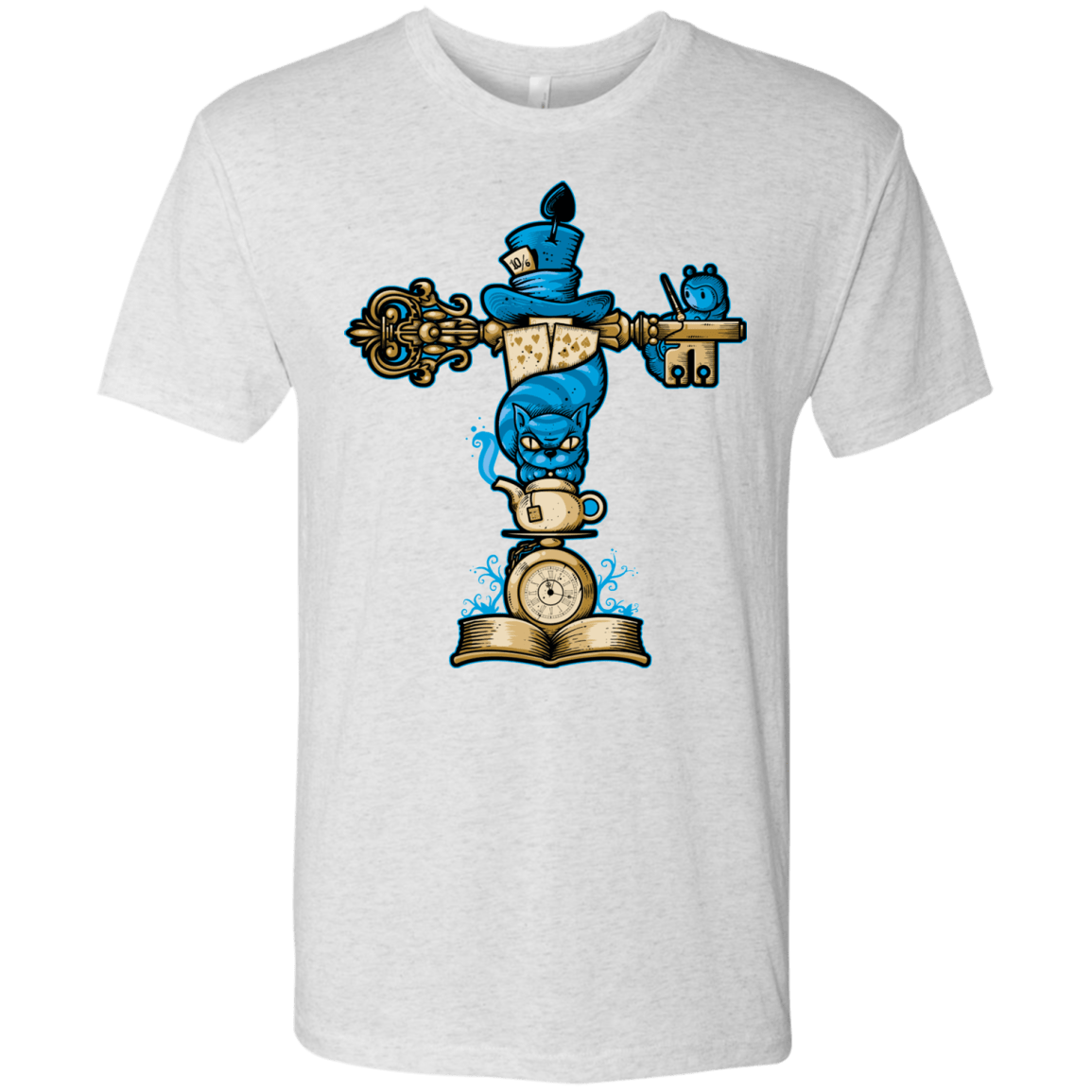 T-Shirts Heather White / Small Wonderland Totem Men's Triblend T-Shirt
