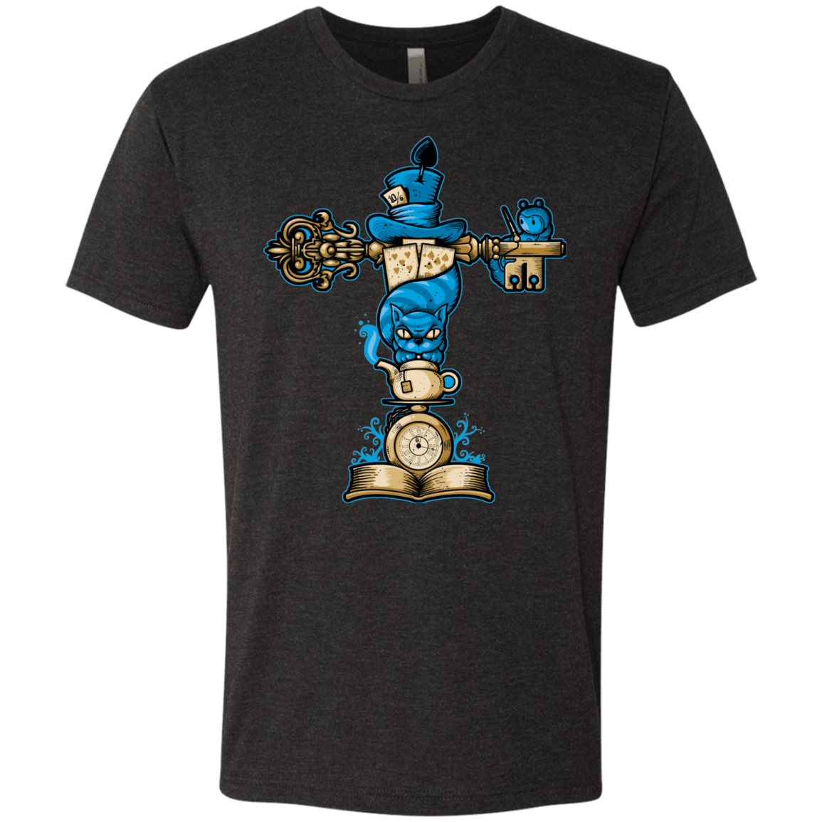 T-Shirts Vintage Black / Small Wonderland Totem Men's Triblend T-Shirt