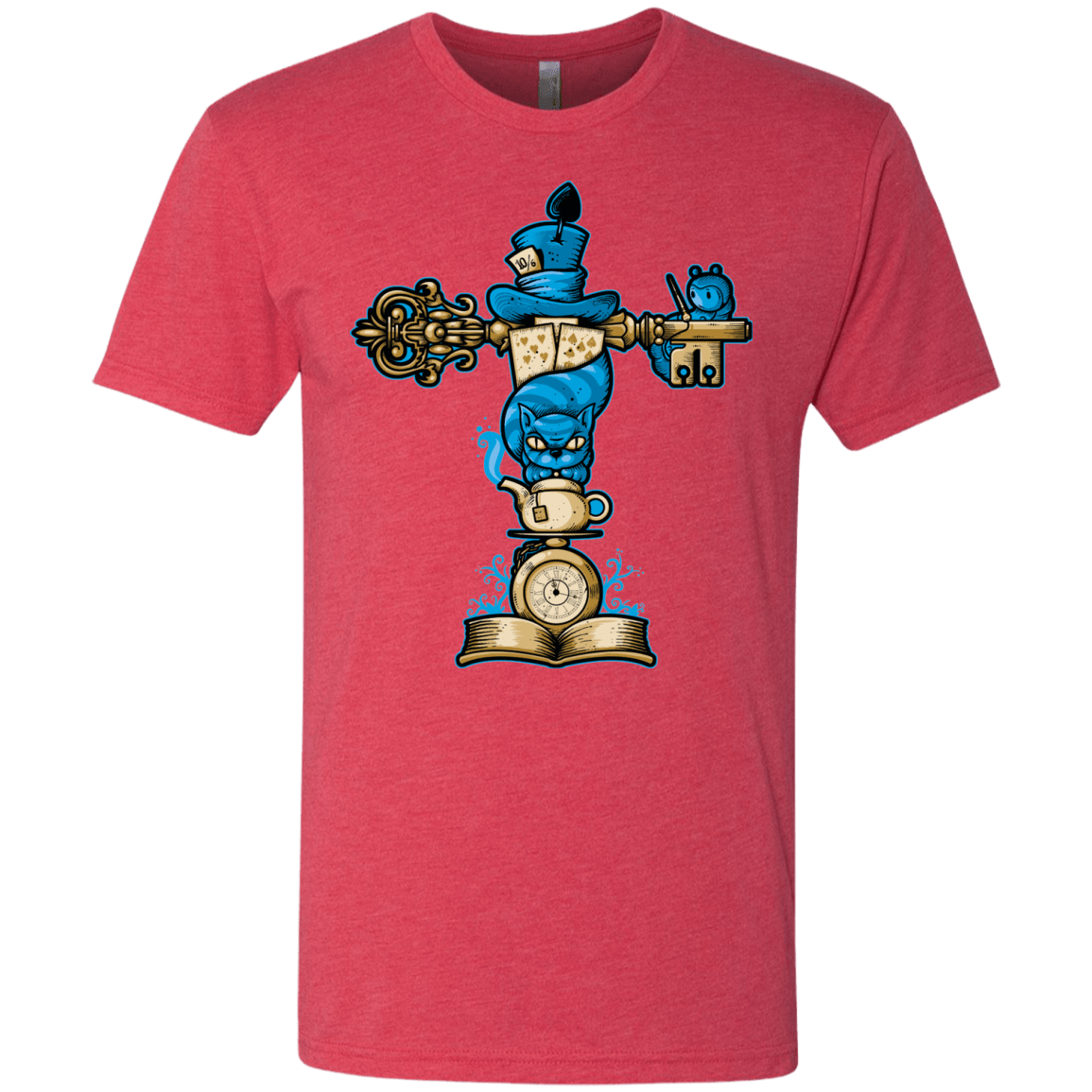 T-Shirts Vintage Red / Small Wonderland Totem Men's Triblend T-Shirt