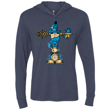 T-Shirts Vintage Navy / X-Small Wonderland Totem Triblend Long Sleeve Hoodie Tee