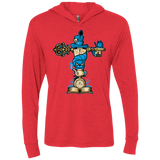 T-Shirts Vintage Red / X-Small Wonderland Totem Triblend Long Sleeve Hoodie Tee