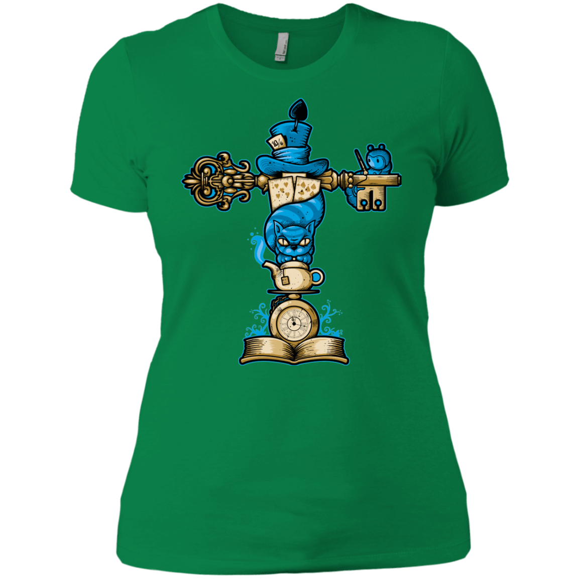 T-Shirts Kelly Green / X-Small Wonderland Totem Women's Premium T-Shirt