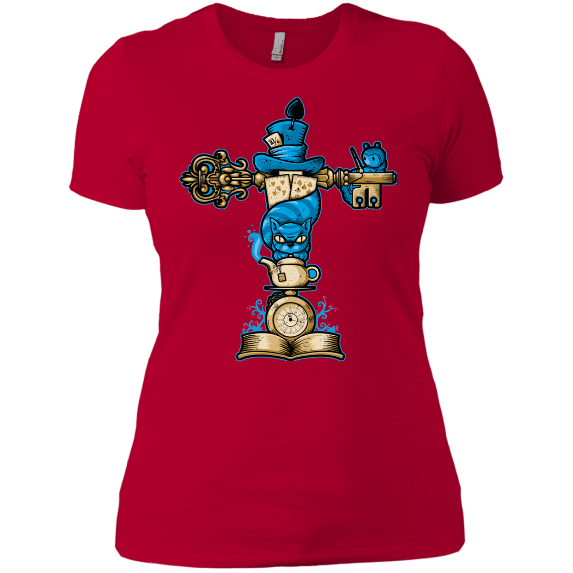 T-Shirts Red / X-Small Wonderland Totem Women's Premium T-Shirt