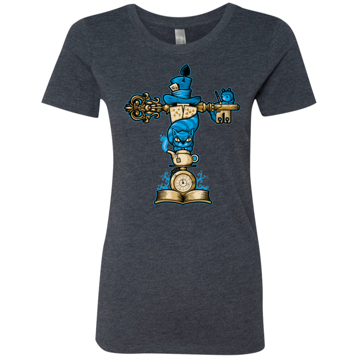 T-Shirts Vintage Navy / Small Wonderland Totem Women's Triblend T-Shirt