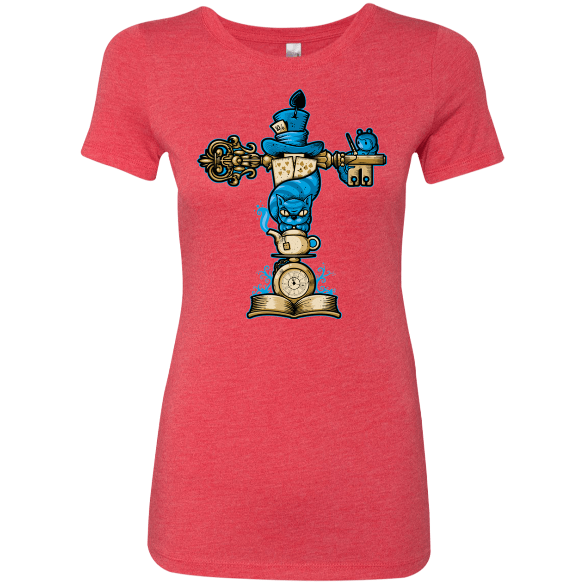 T-Shirts Vintage Red / Small Wonderland Totem Women's Triblend T-Shirt