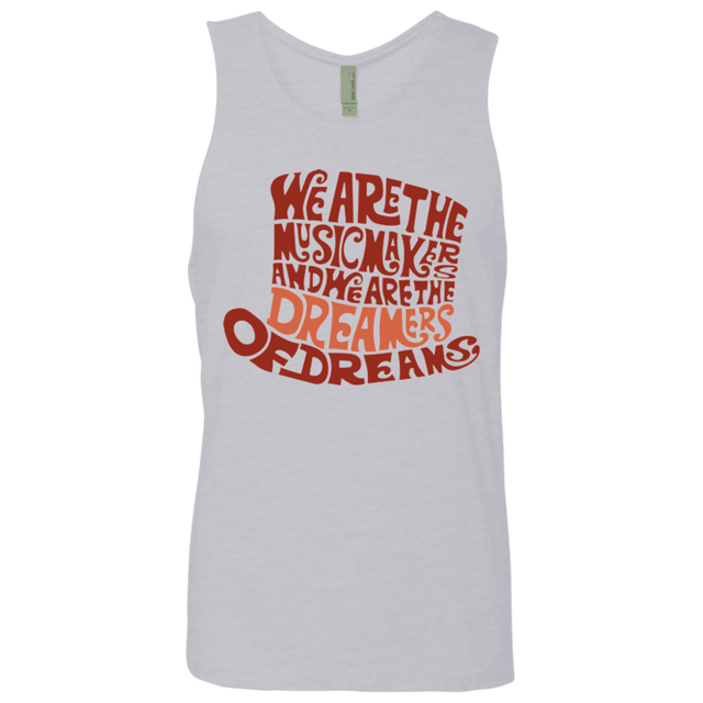 T-Shirts Heather Grey / Small Wonka Brown Men's Premium Tank Top