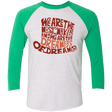 T-Shirts Heather White/Envy / X-Small Wonka Brown Men's Triblend 3/4 Sleeve