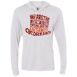 T-Shirts Heather White / X-Small Wonka Brown Triblend Long Sleeve Hoodie Tee
