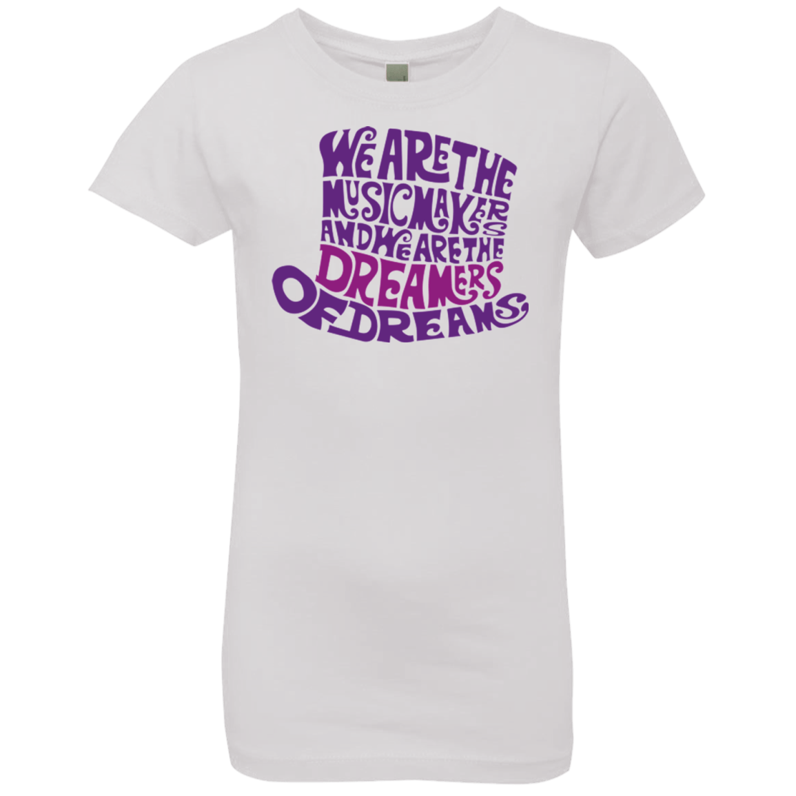 T-Shirts White / YXS Wonka Purple Girls Premium T-Shirt