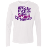 T-Shirts White / Small Wonka Purple Men's Premium Long Sleeve