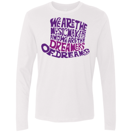 T-Shirts White / Small Wonka Purple Men's Premium Long Sleeve