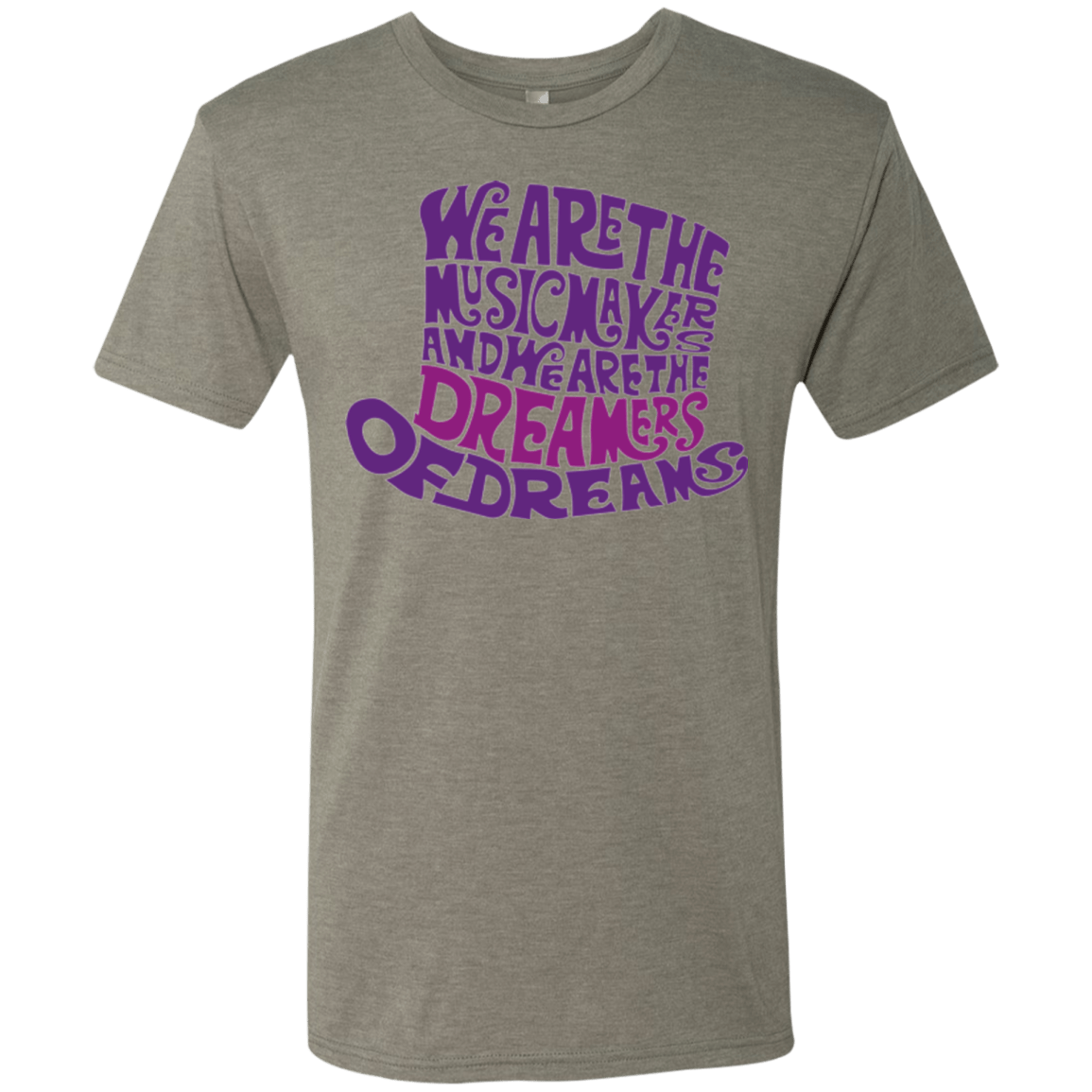 T-Shirts Venetian Grey / Small Wonka Purple Men's Triblend T-Shirt