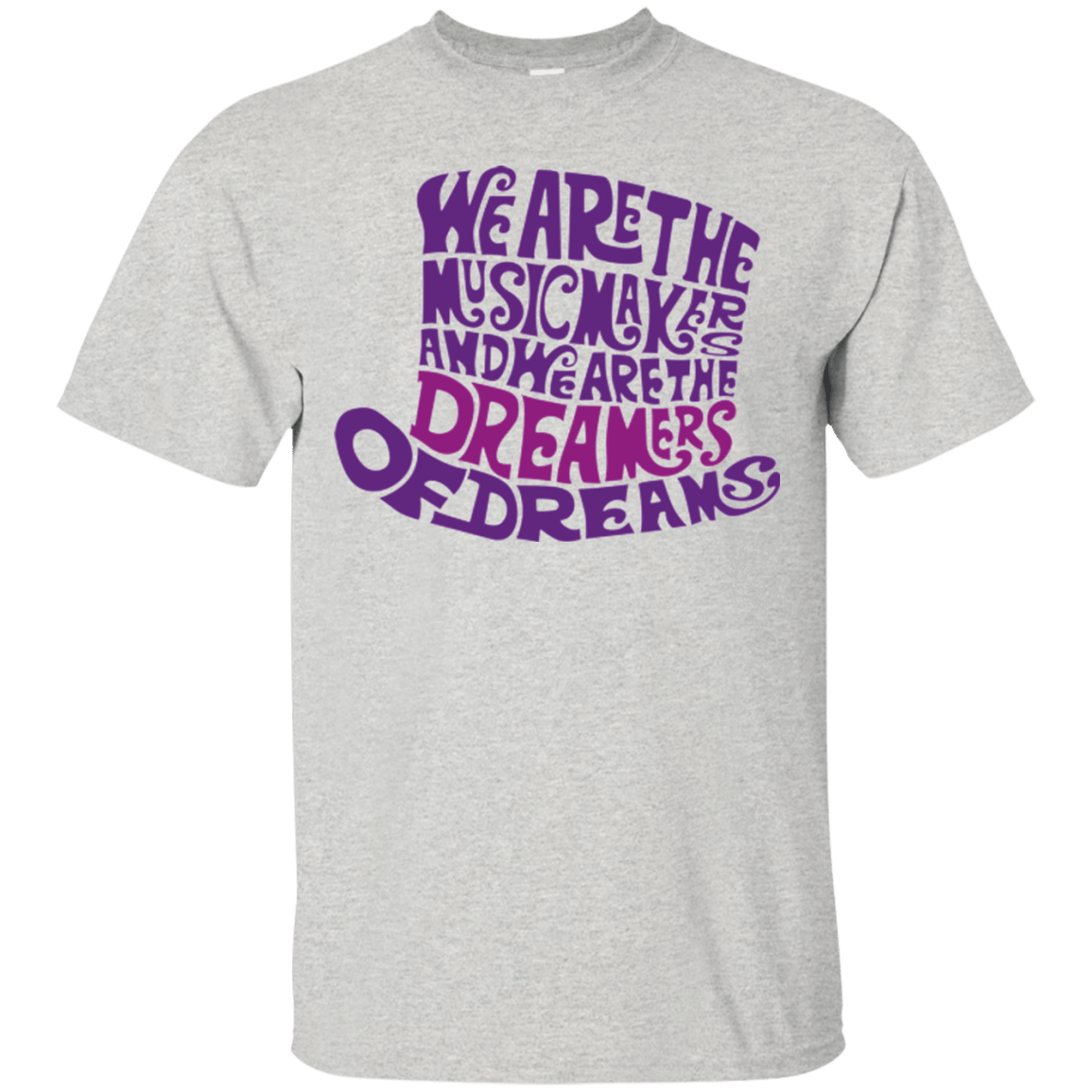 T-Shirts Ash / Small Wonka Purple T-Shirt