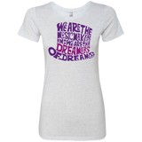 T-Shirts Heather White / Small Wonka Purple Women's Triblend T-Shirt