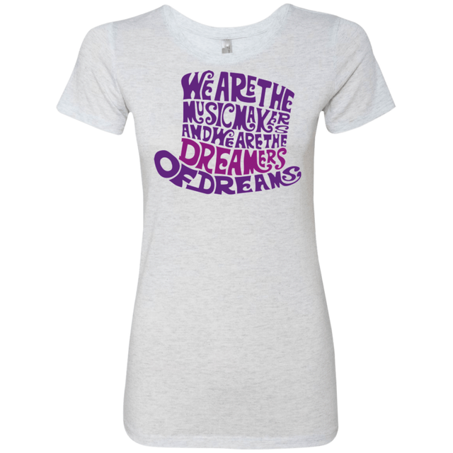 T-Shirts Heather White / Small Wonka Purple Women's Triblend T-Shirt