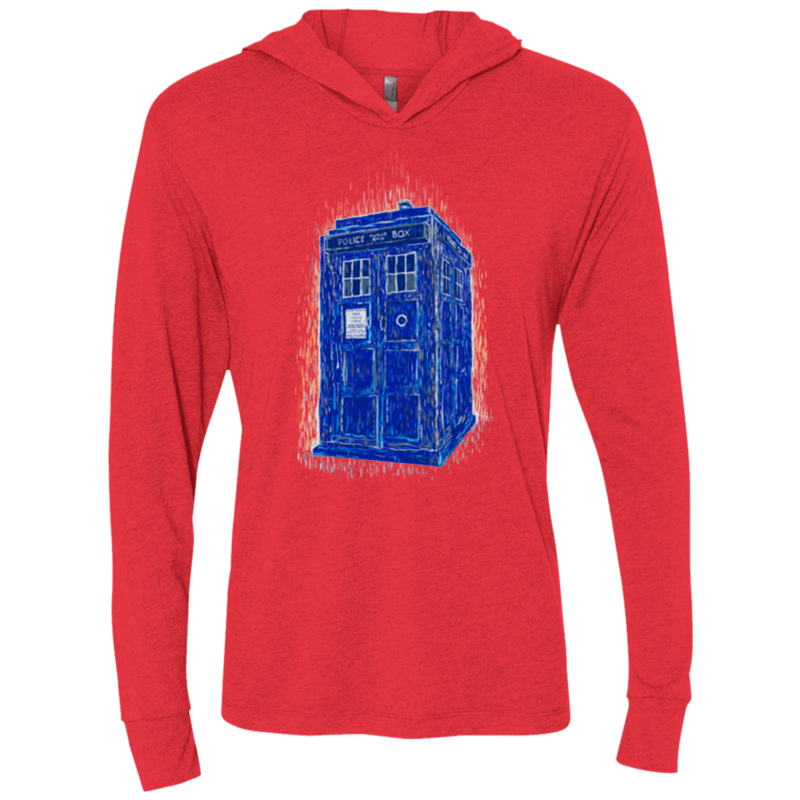 T-Shirts Vintage Red / X-Small Woodcutardis Triblend Long Sleeve Hoodie Tee