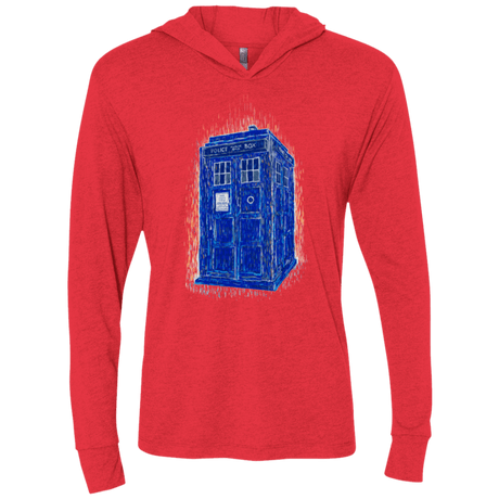 T-Shirts Vintage Red / X-Small Woodcutardis Triblend Long Sleeve Hoodie Tee