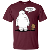 T-Shirts Maroon / S Wooden Baby T-Shirt