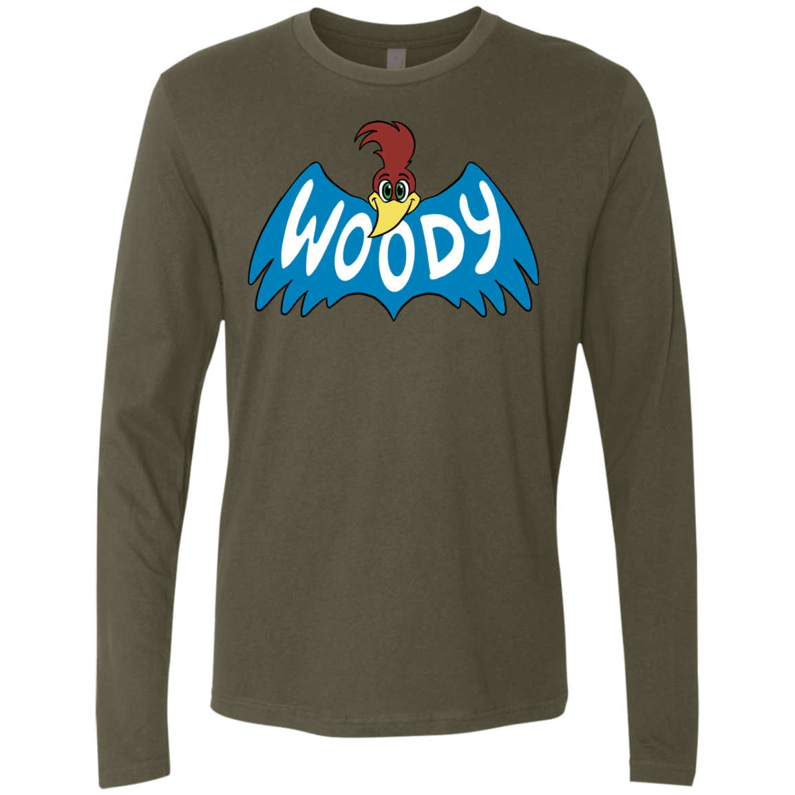 T-Shirts Military Green / S Woodpecker Men's Premium Long Sleeve