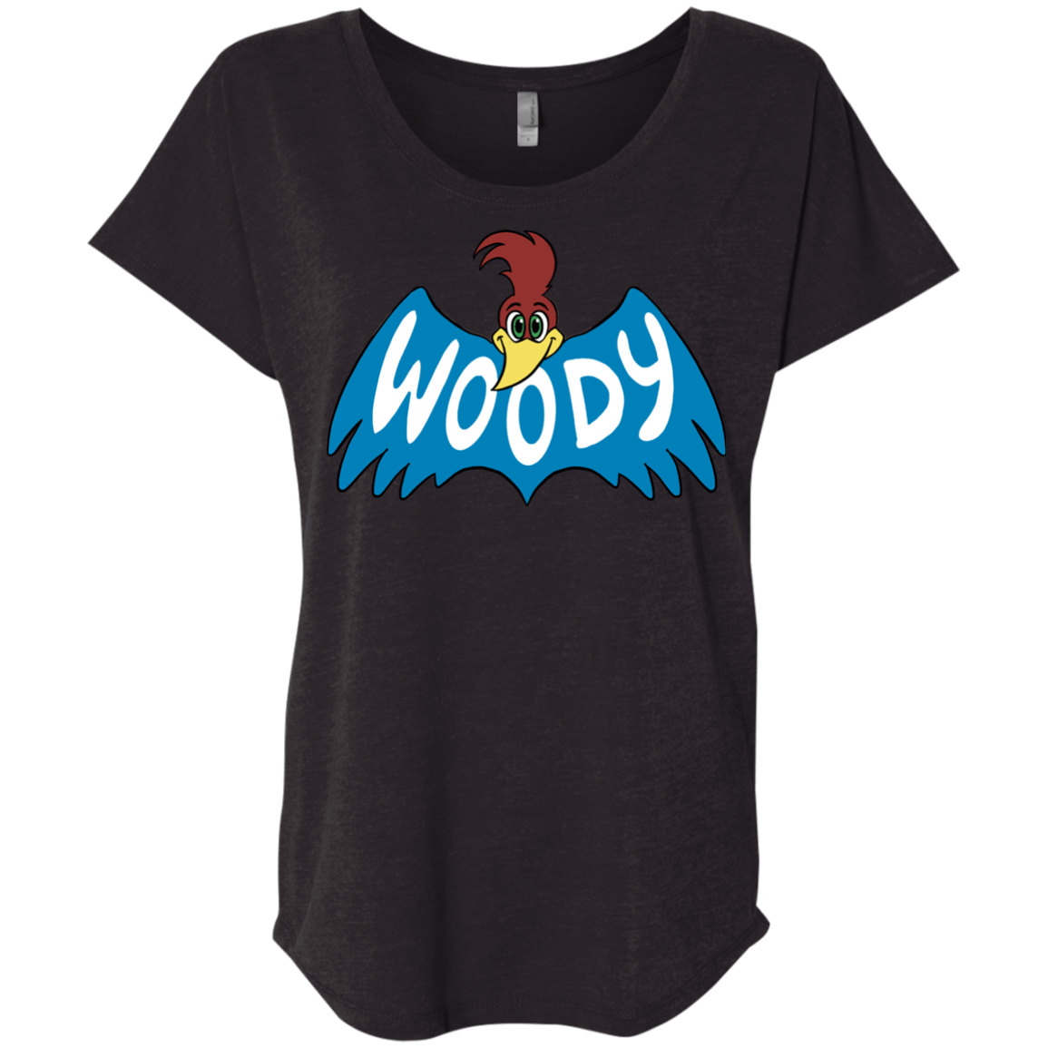 T-Shirts Vintage Black / X-Small Woodpecker Triblend Dolman Sleeve