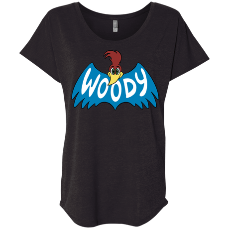 T-Shirts Vintage Black / X-Small Woodpecker Triblend Dolman Sleeve